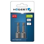 HOEGERT Насадка торцевая с магнитом 13 мм, 1/4", 2 шт. — изображение 3
