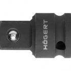 HOEGERT Переходник ударный 1/2"(F)x3/4"(M)", DIN 3121, CrMo