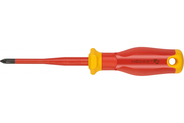 Отвертка крестовая PZ2, 100 мм, 1000V, SLIM, S2